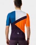 ALÉ Cyklistický dres s krátkym rukávom - NEXT - oranžová/modrá/čierna/biela