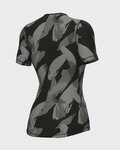 ALÉ Cyklistické tričko s krátkym rukávom - BRUSH INTIMO LADY - čierna/šedá