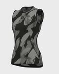 ALÉ Cyklistické tričko bez rukávov - BRUSH INTIMO LADY - čierna/šedá