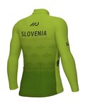 ALÉ Cyklistický dres s dlhým rukávom zimný - SLOVENIA NATIONAL 23 - zelená