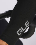 ALÉ Cyklistické návleky na ruky - SEAMLESS - čierna