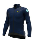 ALÉ Cyklistický dres s dlhým rukávom zimný - KLIMA WINTER - modrá