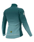 ALÉ Cyklistický dres s dlhým rukávom zimný - BULLET LADY WINTER - tyrkysová