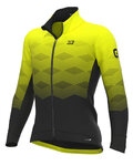 ALÉ Cyklistická zateplená bunda - PR-R MAGNITUDE - žltá/čierna
