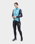 ALÉ Cyklistická zateplená bunda - SOLID SHARP LADY WNT - svetlo modrá/čierna