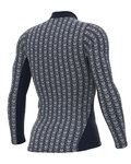 ALÉ Cyklistické tričko s dlhým rukávom - INTIMO CUBES - modrá