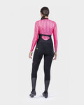 ALÉ Cyklistické tričko s dlhým rukávom - INTIMO CUBES LADY - ružová