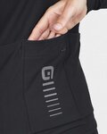 ALÉ Cyklistický dres s dlhým rukávom zimný - R-EV1 WARM RACE - čierna