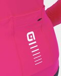 ALÉ Cyklistický dres s dlhým rukávom zimný - WARM RACE LADY WNT - ružová