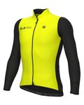ALÉ Cyklistická zateplená bunda - FONDO 2.0 PRAGMA - žltá/čierna