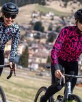 ALÉ Cyklistický dres s dlhým rukávom zimný - SOLID RIDE LADY WNT - biela/čierna