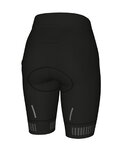 ALÉ Cyklistické nohavice krátke bez trakov - TRAGUARDO LADY  - biela/čierna