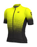 ALÉ Cyklistický dres s krátkym rukávom - DOTS - čierna/žltá