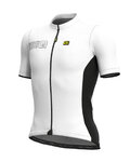 ALÉ Cyklistický dres s krátkym rukávom - COLOR BLOCK - biela