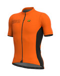 ALÉ Cyklistický dres s krátkym rukávom - COLOR BLOCK - oranžová