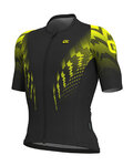 ALÉ Cyklistický dres s krátkym rukávom - PRO RACE - čierna/žltá