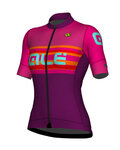 ALÉ Cyklistický dres s krátkym rukávom - SUMMER LADY - ružová/fialová