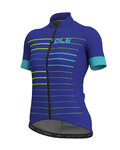 ALÉ Cyklistický dres s krátkym rukávom - ERGO LADY  - modrá