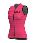 ALÉ Cyklistický dres bez rukávov - ERGO LADY  - ružová