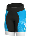 ALÉ Cyklistické nohavice krátke bez trakov - STELLE KIDS - modrá/čierna