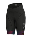 ALÉ Cyklistické nohavice krátke bez trakov - THE END LADY - čierna/viacfarebná