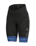 ALÉ Cyklistické nohavice krátke bez trakov - THE END LADY - čierna/modrá