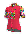 ALÉ Cyklistický dres s krátkym rukávom - LAB FLOWER LADY - ružová