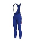 ALÉ Cyklistické nohavice dlhé s trakmi - BIKE EXCHANGE 2022 - modrá