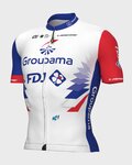 ALÉ Cyklistický dres s krátkym rukávom - GROUPAMA FDJ 2022 - červená/modrá/biela