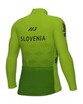 ALÉ Cyklistický dres s dlhým rukávom zimný - SLOVENIA NATIONAL 22 - zelená