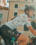 ALÉ Cyklistický krátky dres a krátke nohavice - VERSILIA LADY - čierna/biela
