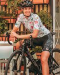 ALÉ Cyklistický krátky dres a krátke nohavice - VERSILIA LADY - čierna/biela