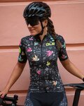 ALÉ Cyklistický dres s krátkym rukávom - VERSILIA LADY - čierna
