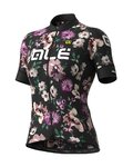 ALÉ Cyklistický dres s krátkym rukávom - FIORI LADY - čierna