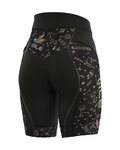 ALÉ Cyklistický krátky dres a krátke nohavice - VERSILIA LADY - čierna/biela