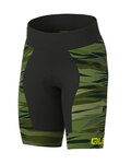 ALÉ Cyklistické nohavice krátke bez trakov - ROCK KIDS - zelená/čierna
