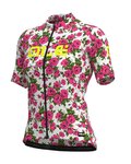 ALÉ Cyklistický dres s krátkym rukávom - ROSES LADY - ružová/biela