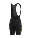 ALÉ Cyklistické nohavice krátke s trakmi - VERSILIA - čierna