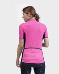 ALÉ Cyklistický krátky dres a krátke nohavice - COLOR BLOCK LADY - ružová/čierna