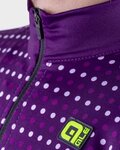 ALÉ Cyklistický dres s dlhým rukávom zimný - BULLET LADY WINTER - fialová