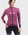 ALÉ Cyklistická zateplená bunda - SWITCH COMBI LADY - ružová