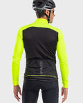ALÉ Cyklistická zateplená bunda - FONDO WINTER - čierna/žltá