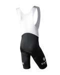 BIANCHI MILANO Cyklistické nohavice krátke s trakmi - LEGEND - čierna
