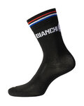 BIANCHI MILANO Cyklistické ponožky klasické - BOLCA - čierna
