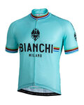 BIANCHI MILANO Cyklistický dres s krátkym rukávom - NEW PRIDE - čierna/zelená