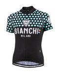 BIANCHI MILANO Cyklistický dres s krátkym rukávom - CROSIA LADY - modrá/čierna