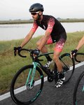 BIANCHI MILANO Cyklistický dres s krátkym rukávom - PEDASO - ružová/čierna