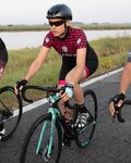 BIANCHI MILANO Cyklistické nohavice krátke bez trakov - AVOLA LADY - čierna/ružová