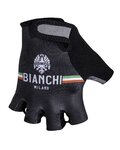 BIANCHI MILANO Cyklistické rukavice krátkoprsté - ENAS - čierna