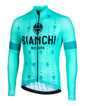 BIANCHI MILANO Cyklistický dres s dlhým rukávom letný - PERTICARA - zelená